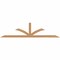 Ekena Millwork Richland Smooth Timber Gable Bracket, Western Red Cedar, 96"W x 24"H x 3 1/2"D x 3 1/2"F, 6/12 Pitch GBW096X24X0404RIC00SWR - alternate 1